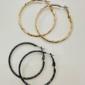 *Brand New* Never Worn Costume Jewelry Hoop Earrings